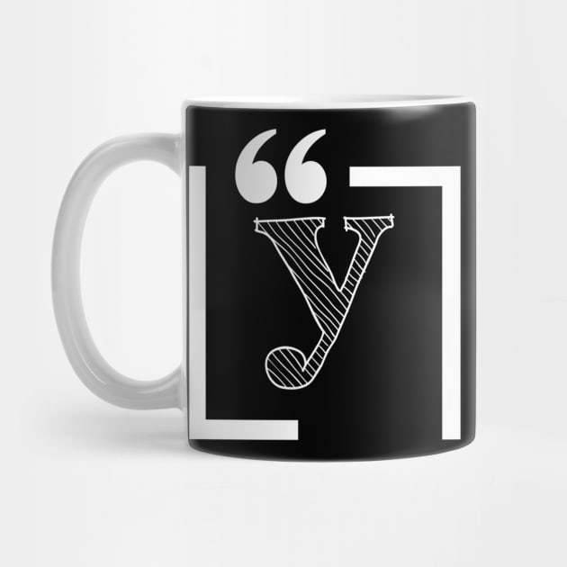 Letter Y: Monogram Initial letter y by EightBats